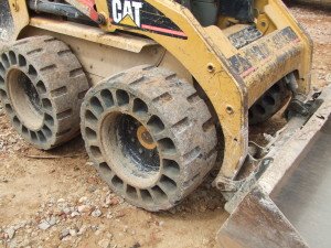 airless tires on a skid steer