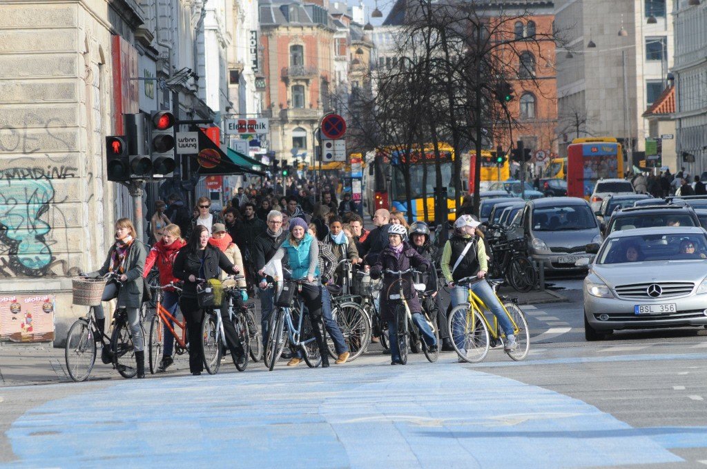 cyclists in Copenhagen