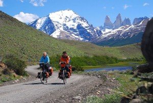 bicycling in the mountains